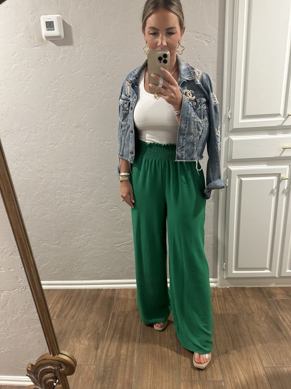 Green pants