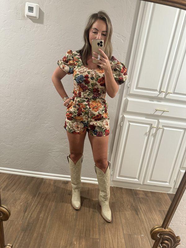 Western Florals Romper