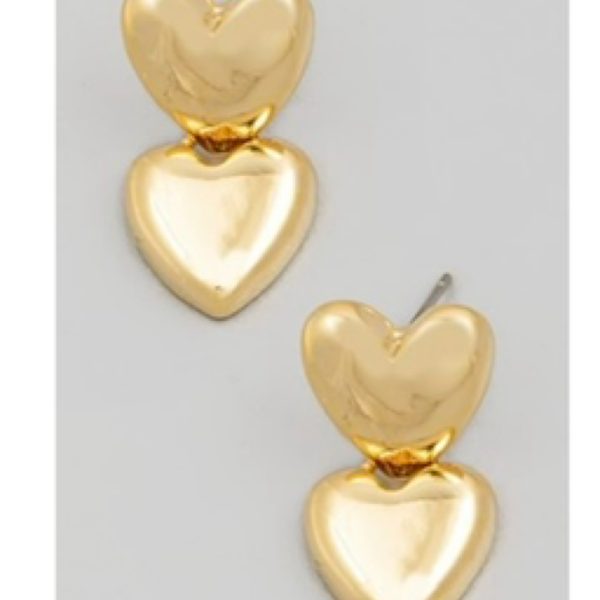 Double Heart Earrings