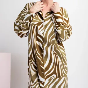 Olive Tiger dress dk9529
