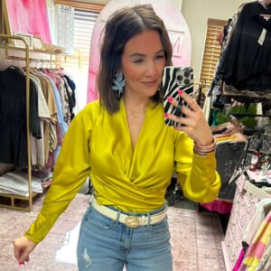 Chartreuse blouse