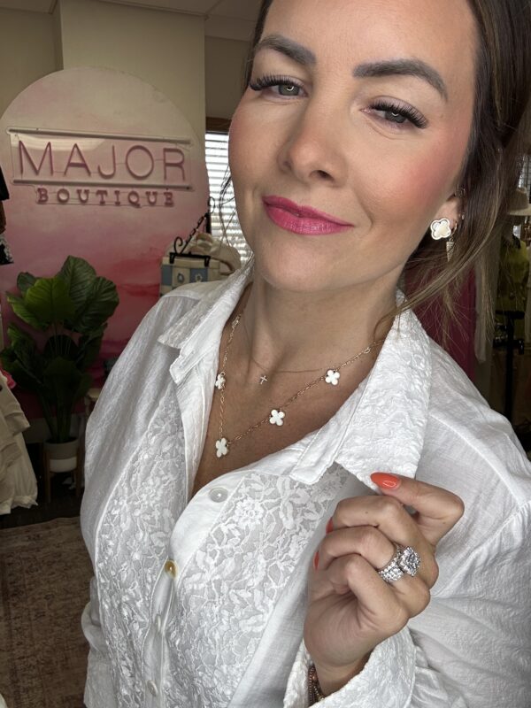 Lace Button Down - Image 2
