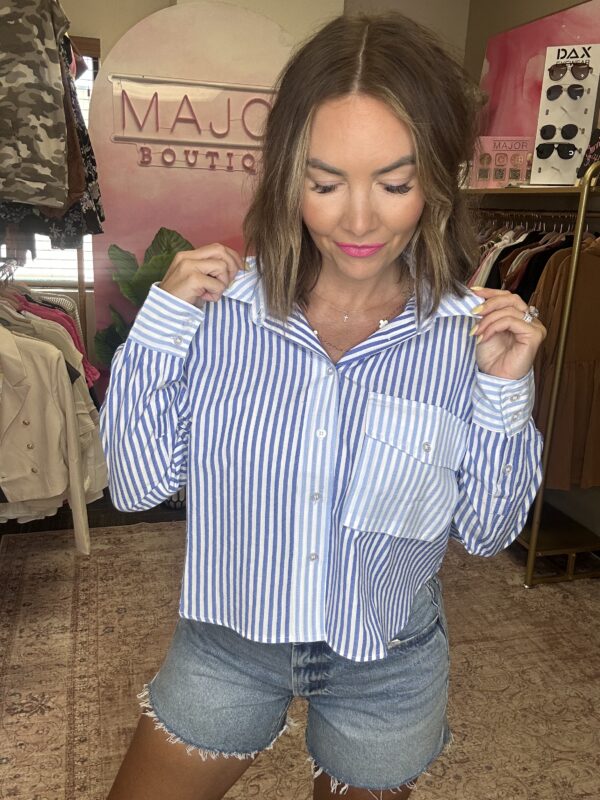 The Coastal Stripe Button-Up - Image 3