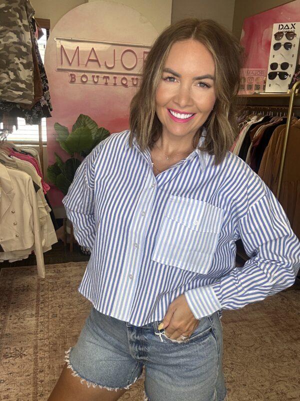 The Coastal Stripe Button-Up