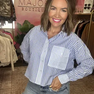The Coastal Stripe Button-Up