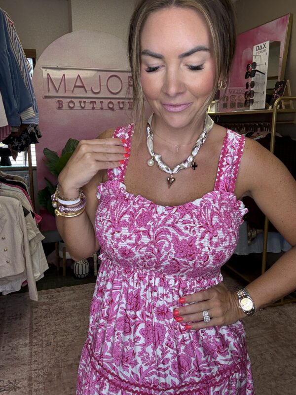 Pink Petal Tiered Maxi - Image 4