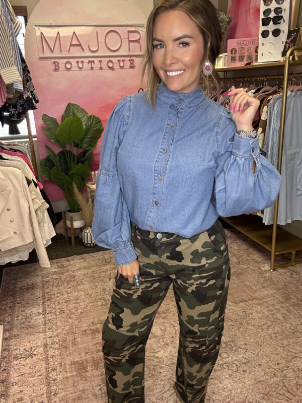 The Dakota Denim Top - Image 2
