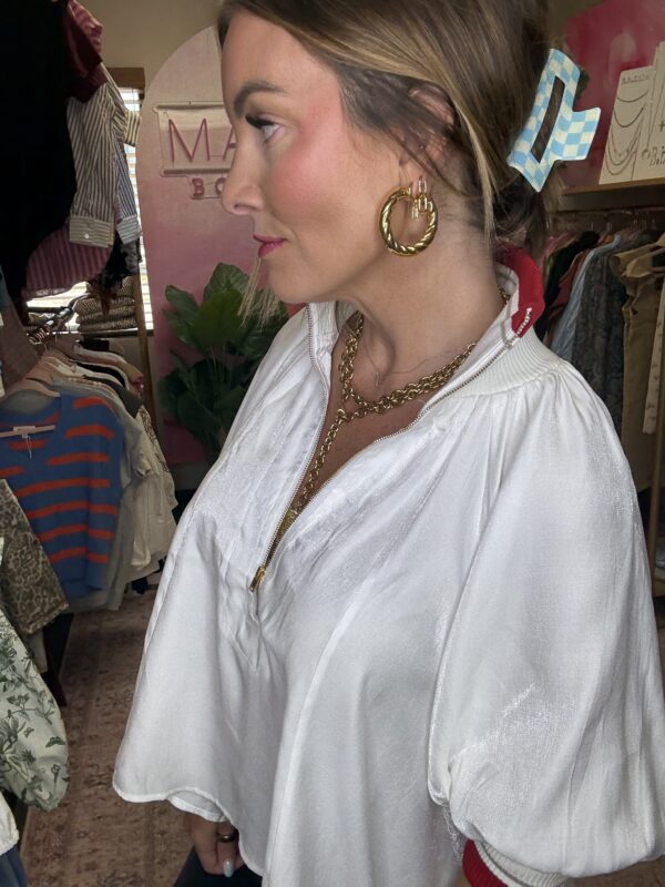 Gold Twisted Hoop