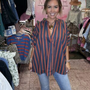 Sunset Stripe Blouse