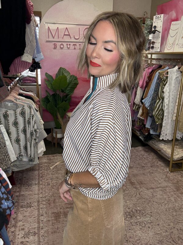 The Uptown Stripe Blouse - Image 3