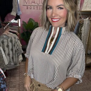 The Uptown Stripe Blouse