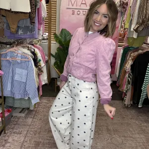 Dot the Day Wide-Leg Pants