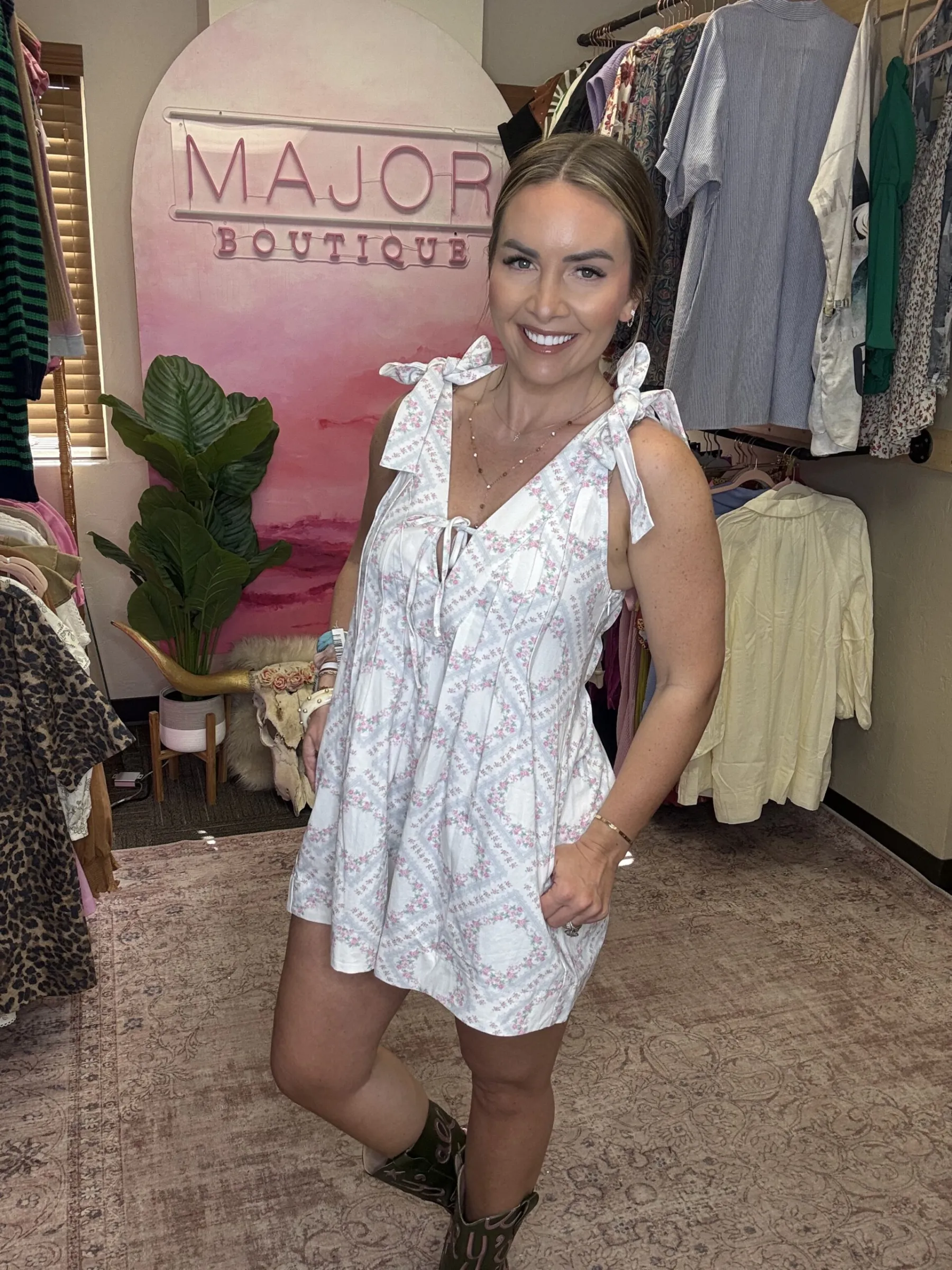 Southern Belle Tie Romper - Image 4