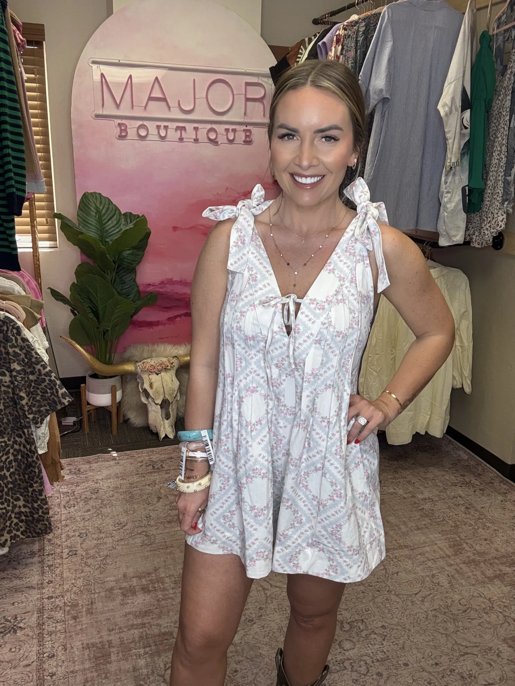 Southern Belle Tie Romper - Image 6
