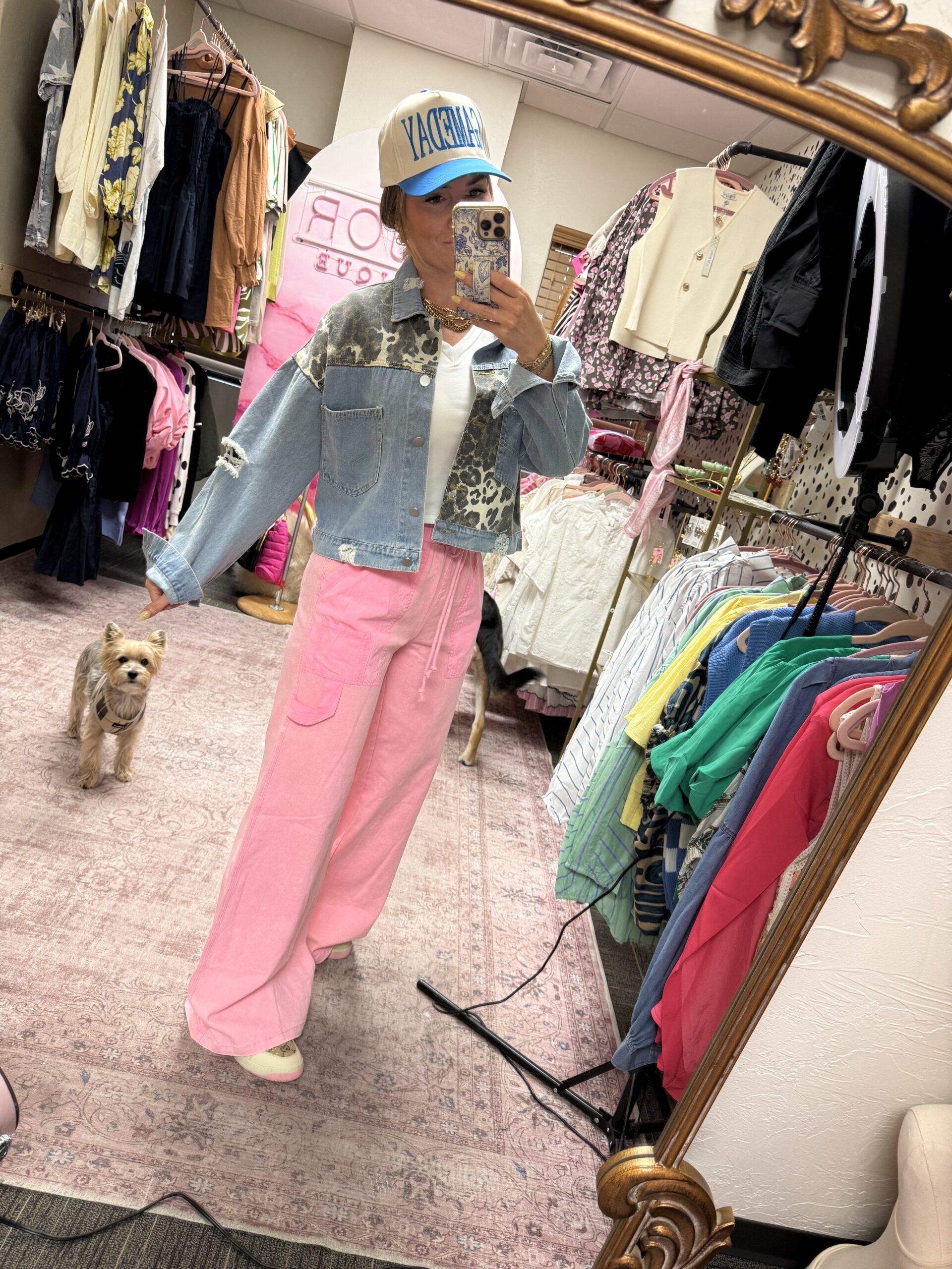 Cheetah Denim Jacket - Image 2