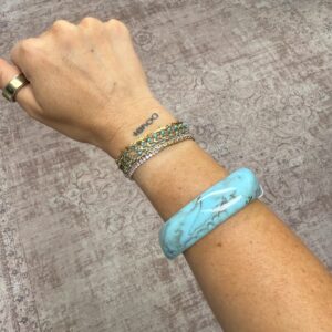 large bangle turquoise