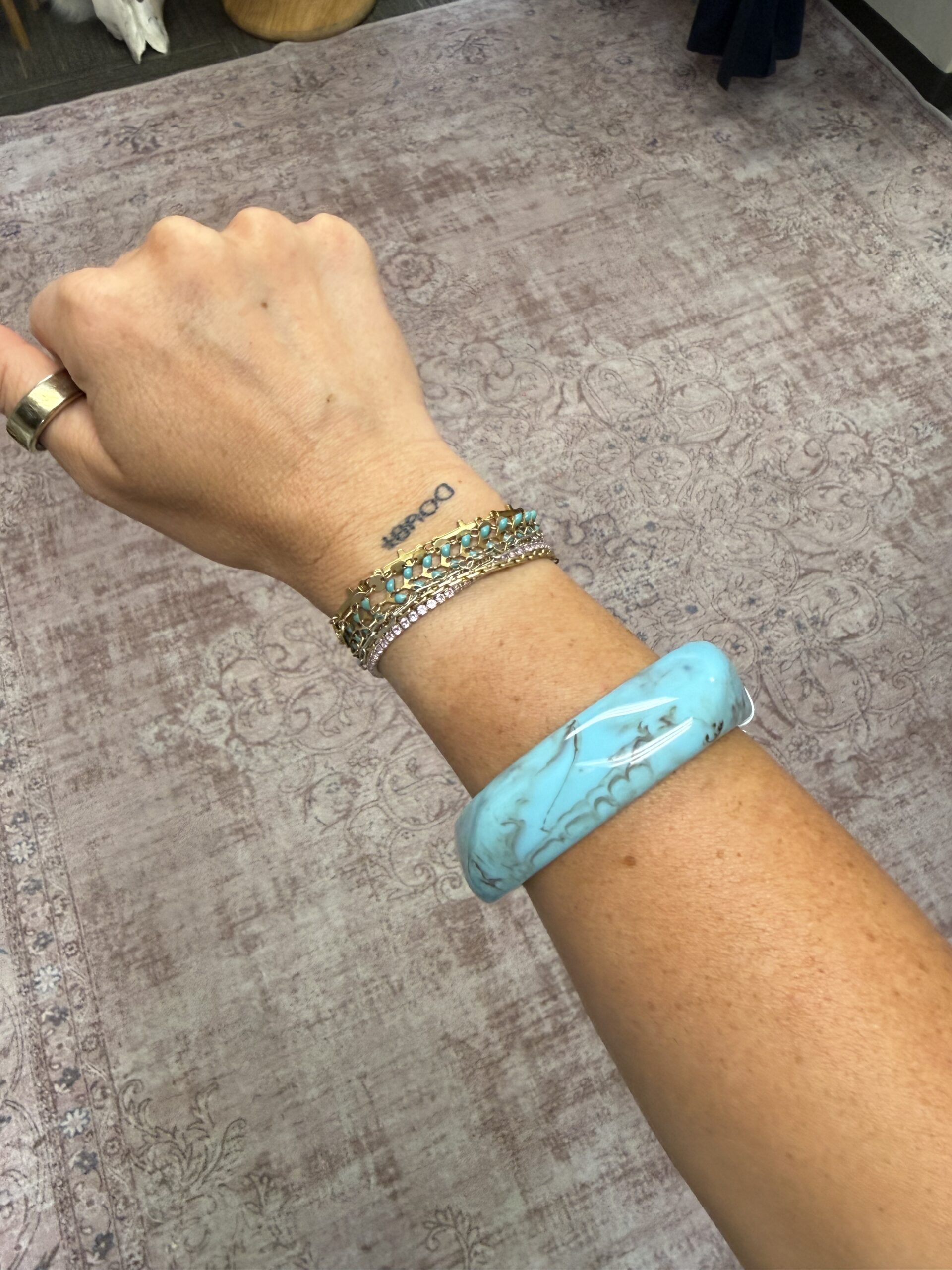 large bangle turquoise