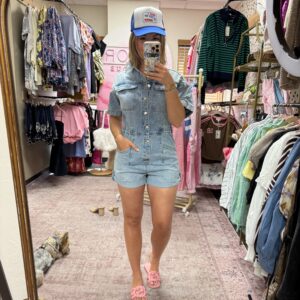 Denim Romper