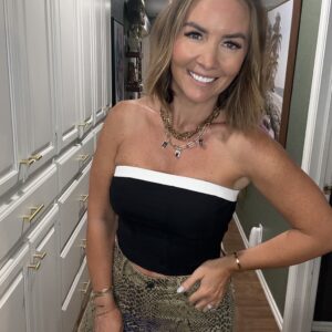 Black Tie Tube Top