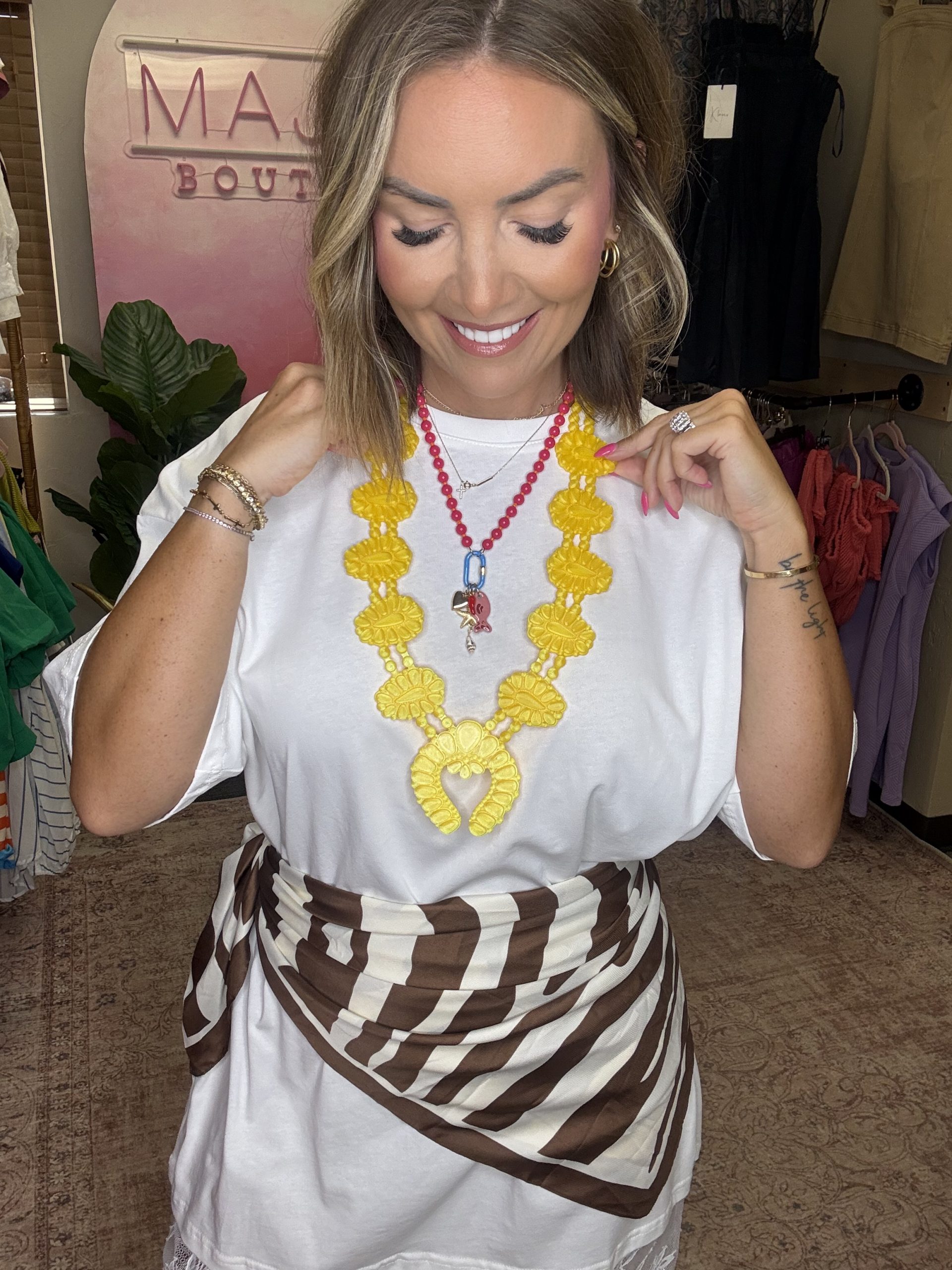 Golden Hour Necklace in Sunflower Yellow - Image 3