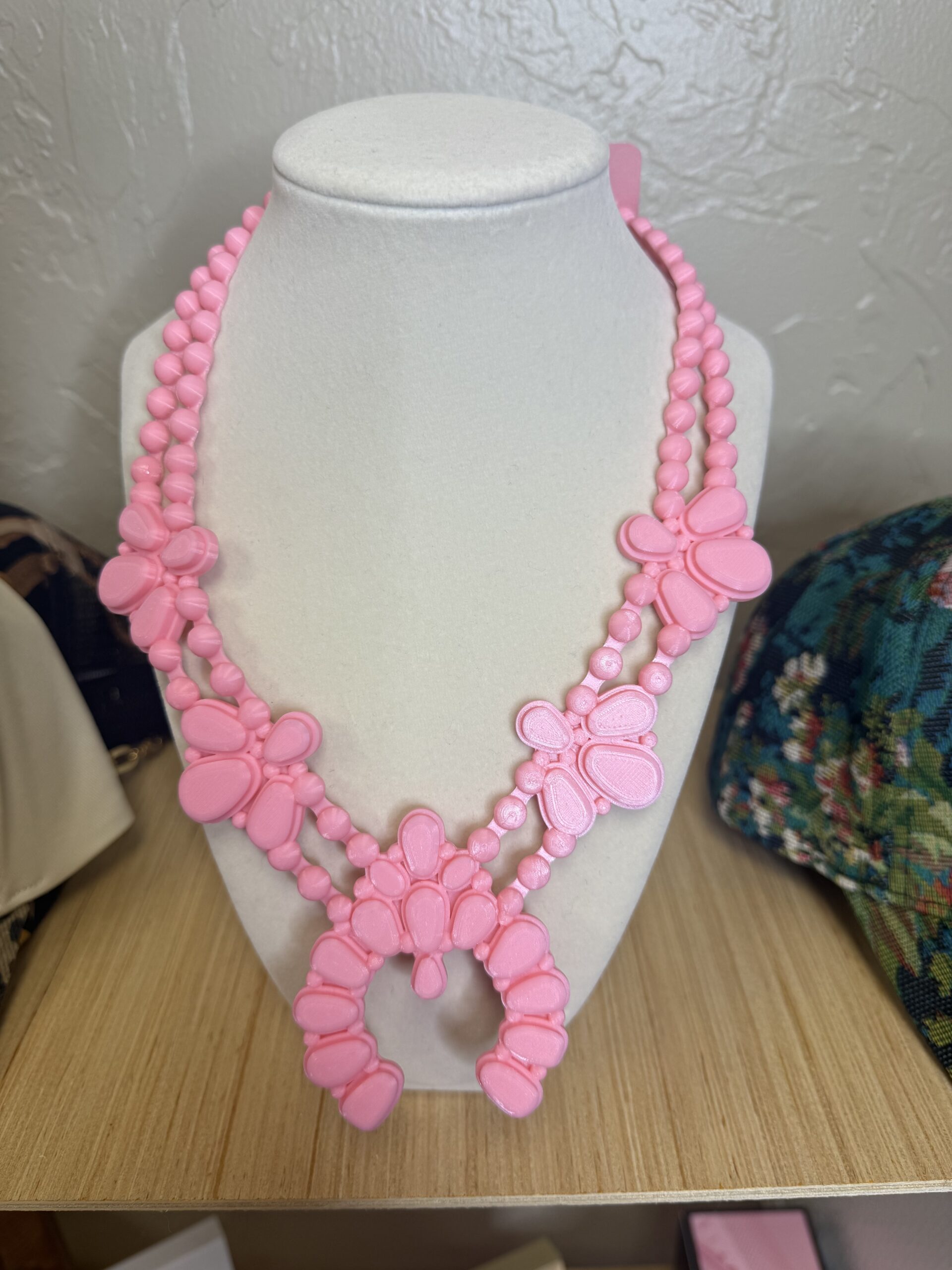 Night Bloom Necklace in Bubblegum Pink
