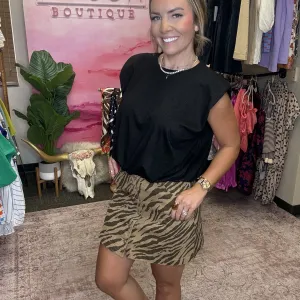 Wild Side Zebra Skirt