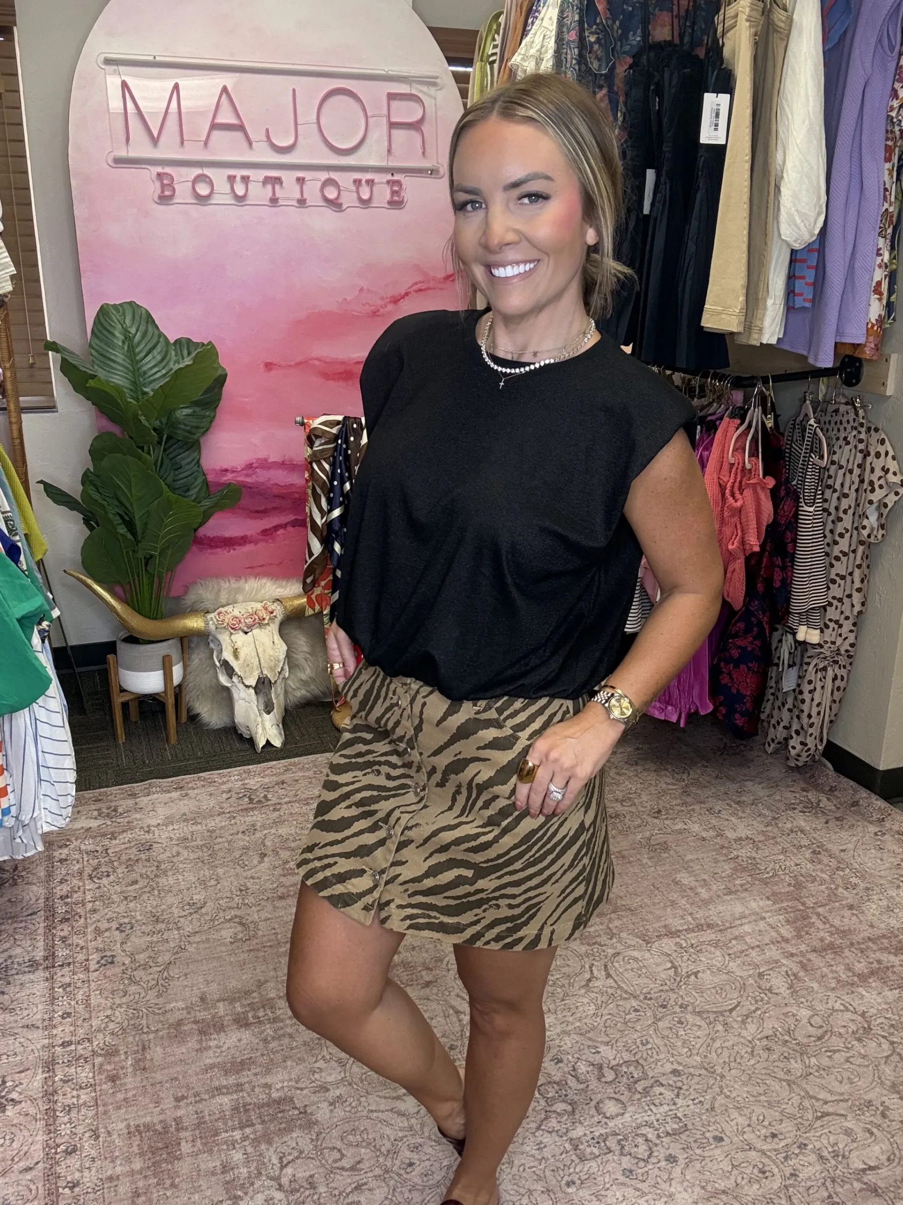 Wild Side Zebra Skirt