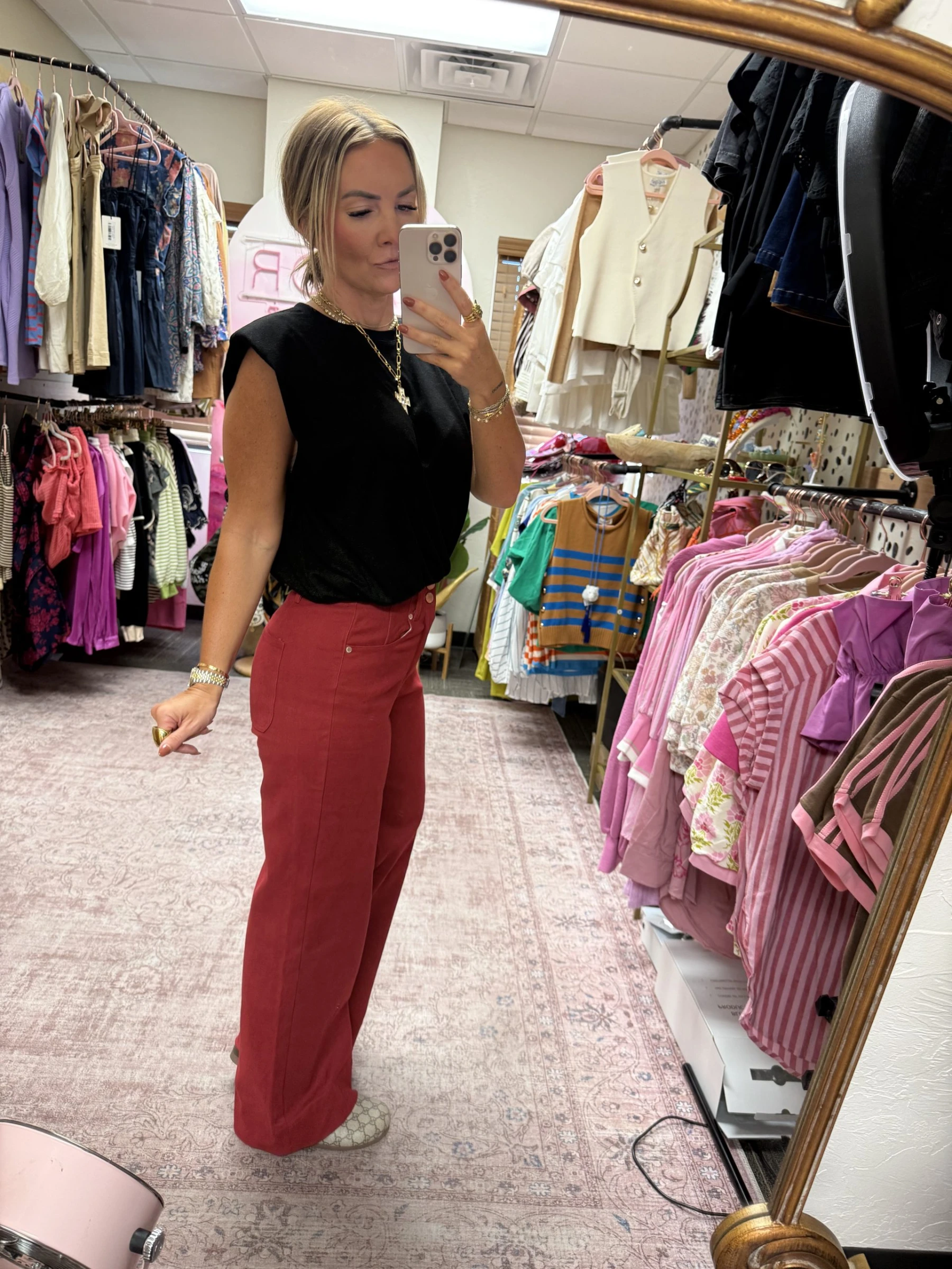 The Merlot Moment Wide Leg Jeans - Image 4