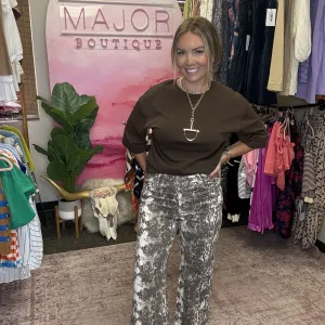 Abstract Intentions Wide Leg Pants