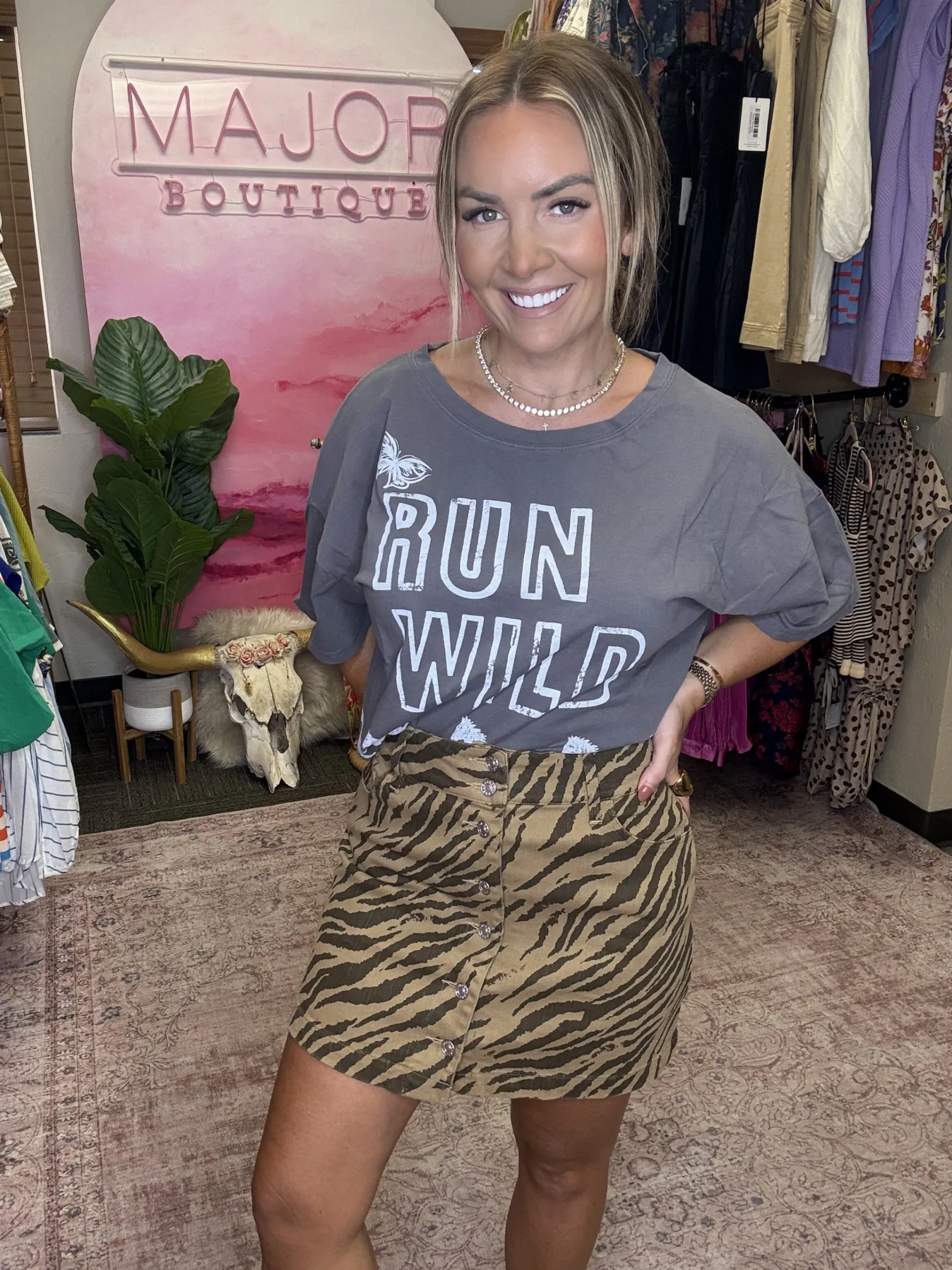 Wild Side Zebra Skirt - Image 4