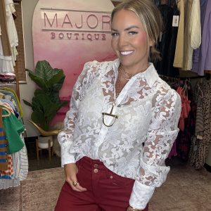 Ivory Romance Lace Blouse